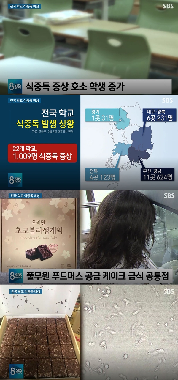 급식 케이크 식중독 (사진: SBS)