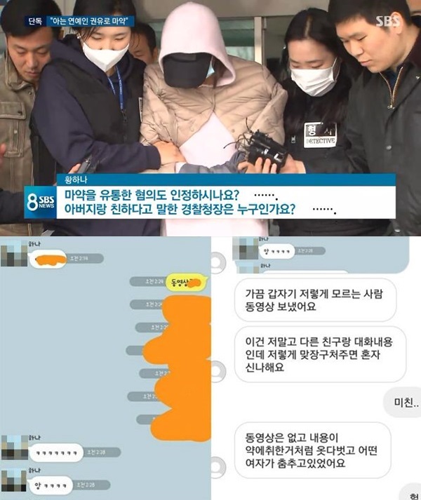 ▲ 황하나 추가 의혹 (사진: SBS, 웹 커뮤니티)