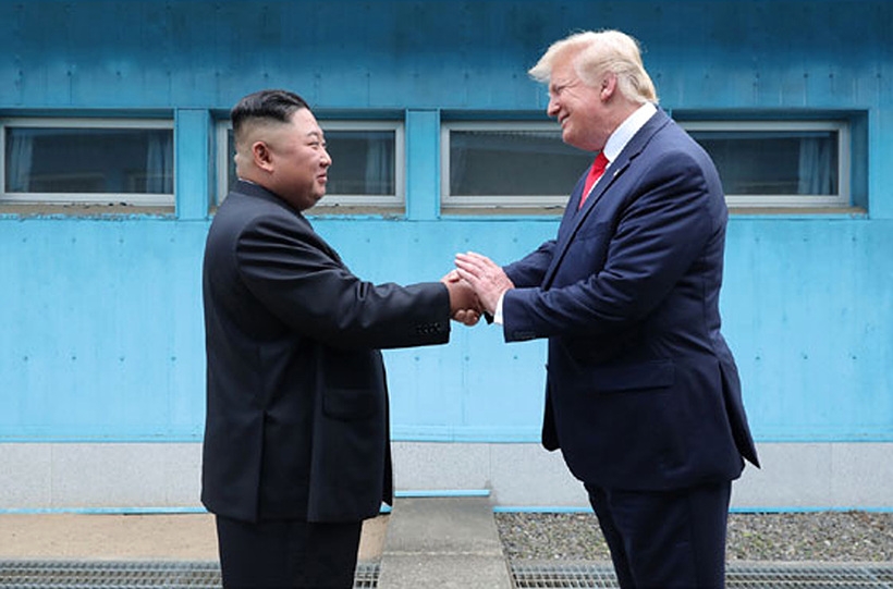 ▲ ▲▲ 판문점서 만난 도널드 트럼프 미국 대통령과 김정은 북한 국무위원장