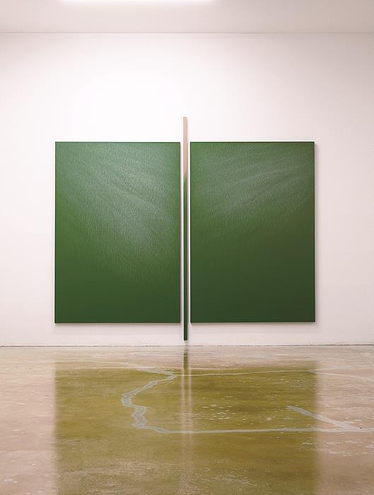 ▲ Green, 2340x2000x30mm, acrylic, canvas, wood, 2020